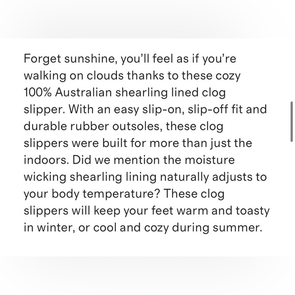 Quince Australian Shearling Lined Clog Slippers Lounge House Pecan Women’s 9 - Picture 7 of 8